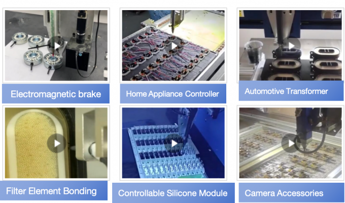 CCD با دقت بالا قطعات هوشمند AB اتوماتیک دستگاه توزیع چسب بصری 2